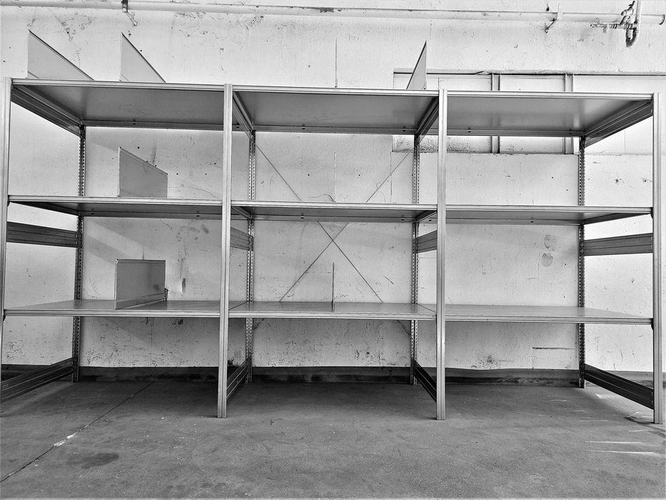 Regał Metalowy 82x200x306cm Magazyn Ocynk Półka Garaż Piwnica Warsztat