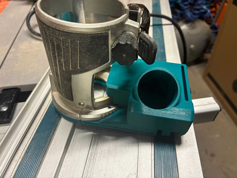 Adapter do frezarki Makita z odsysaniem pyłu do szyny Makita/Festool