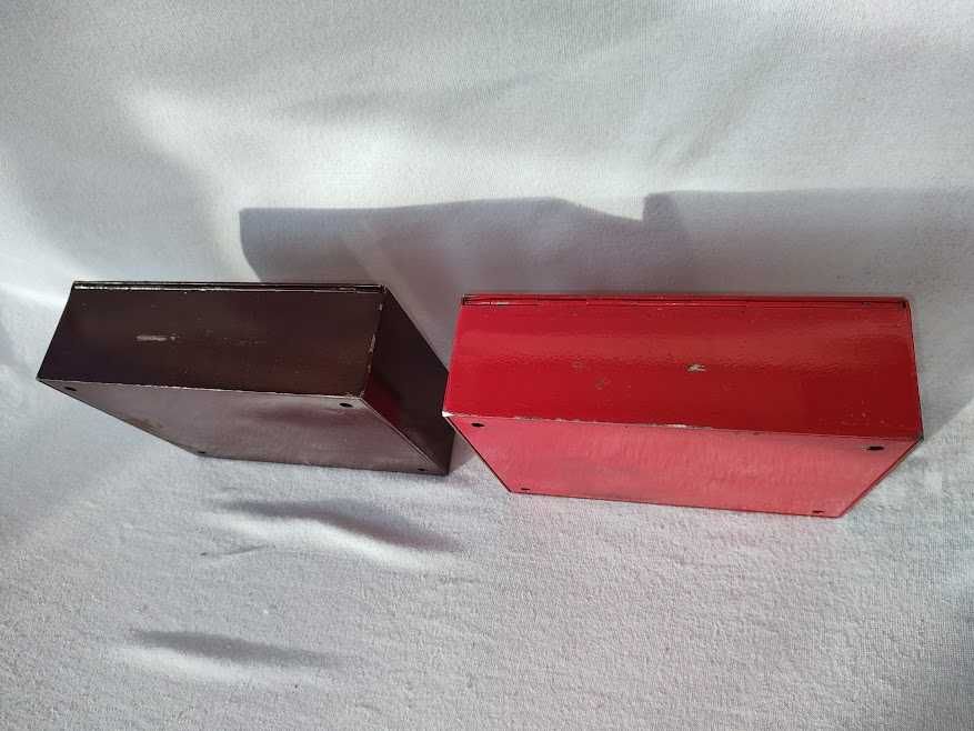 Kasetka metalowa sejf kasa szuflada MG-5P brązowa czerwona