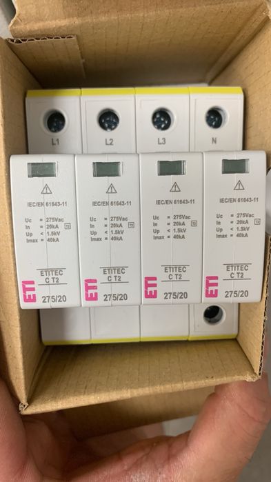 Продам ограничитель перенапряжения ETI ETITEC C T2 275/20.