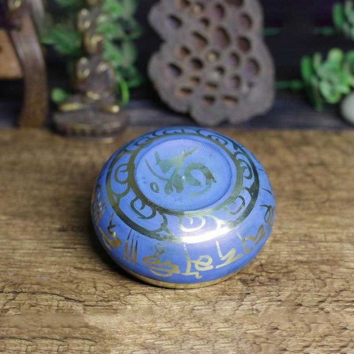 Taça do Tibete em Cobre 8,5 cm + Martelo - Budismo Meditação Yoga