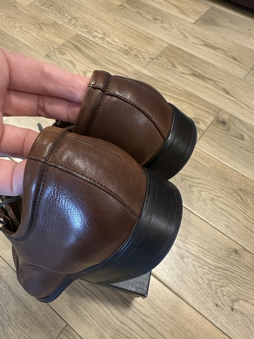 Шкіряні туфлі класичні, лофери коричневі, взуття чоловіче