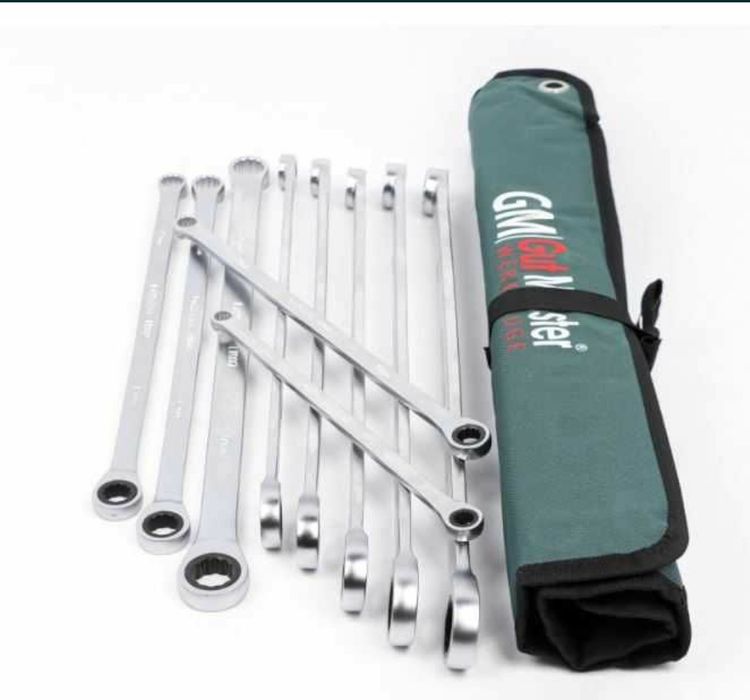 Накидные ключи с трещоткой удлинённые GUT MEISTER 02010 набор ключей10