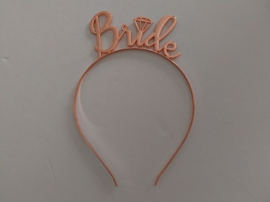 Despedida solteira/Casamento/Festa noivado - Bandelete tiara "Bride"