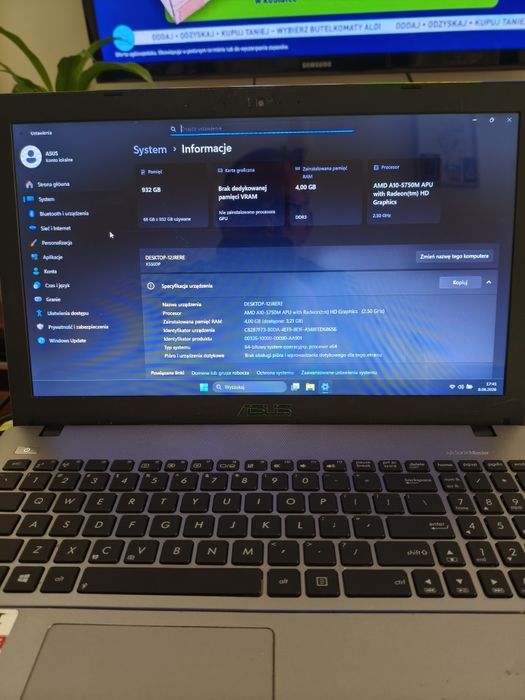Laptop HP plus drukarka HP i gratis skaner