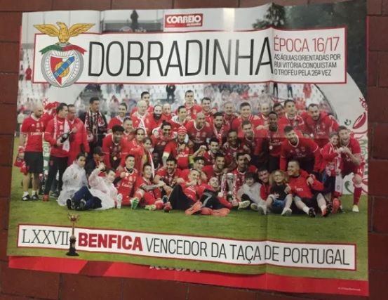 Vários poster Benfica Tricampeão e Tetracampeão