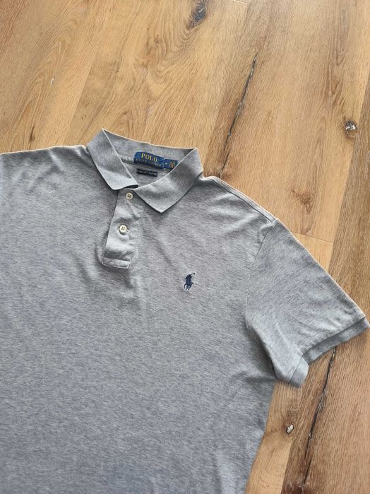 Koszulka Polo Ralph Lauren Szara Logo M