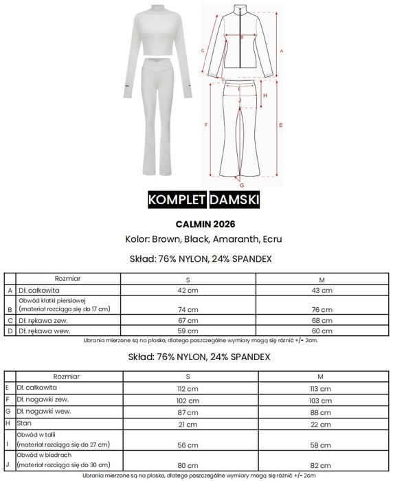 O’la Voga / komplet CALMIN / black / rozm S
