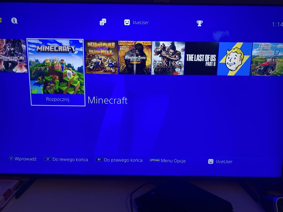 Ps4 1tb niski soft, dużo gier, goldhen