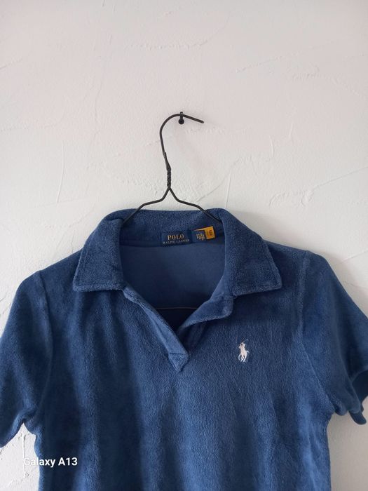 Ralph Lauren welurowy sweterek damski S