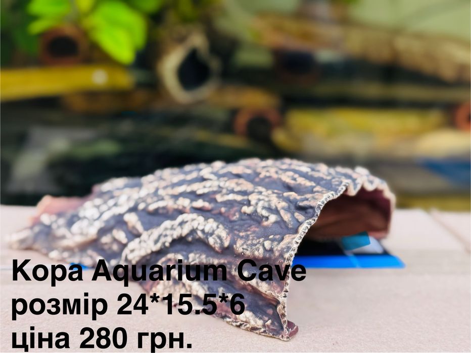 Декорації для акваріума — керамічні укриття, трубки, печери для риб