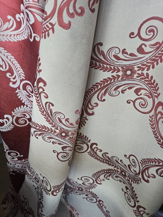 Zaslony z metra BEŻ/BORDO,gruba,dwustronna,szer 280 cm,,,PROMOCJA