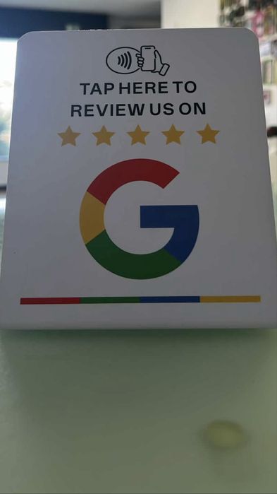 NFC para reviews do Google.