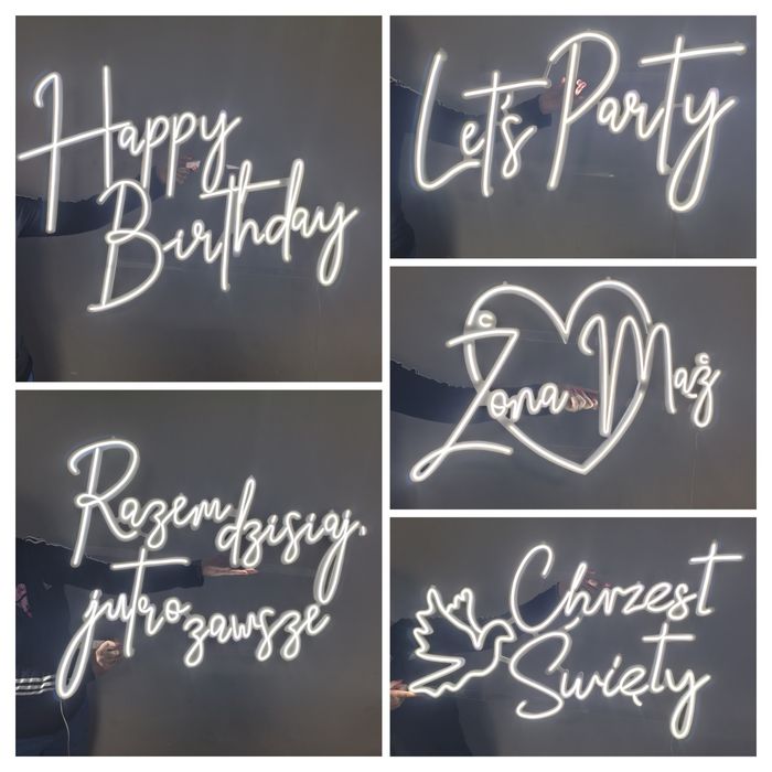 Cyfry 18 podświetlane, neony ,litery świetlne ,