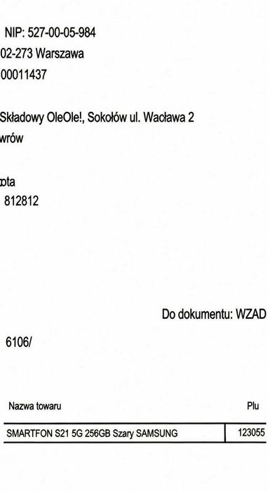 Samsung Galaxy s21 256gb z OleOle, ew.zamiana na xbox series s / Bytom