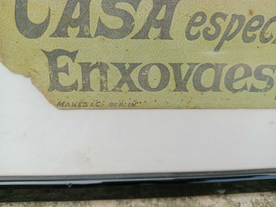 Maravilhosa Publicidade cartonada da Casa Marques & Guimarães