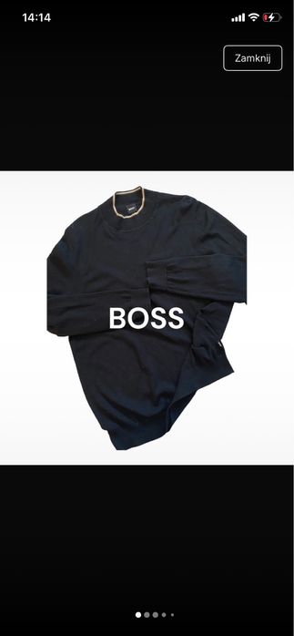 Boss sweter irginslny unisex roz 44