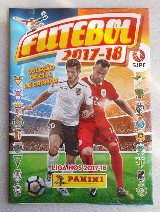 Caderneta Vazia ~ "FUTEBOL 2017/18" ~ Liga Nos ~ Panini ~ Nova, selada
