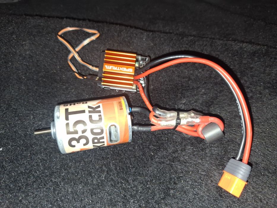 Spektrum motor e modulo RC