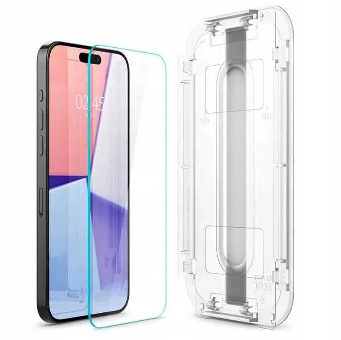 2-pak szkło hartowane do Apple iPhone 15 Pro Spigen Ramka 9H 2,5D EZ-FIT