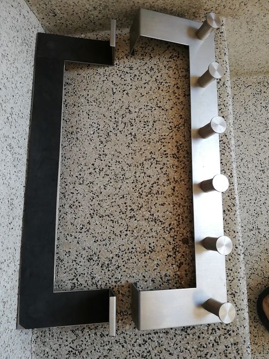 Cabides/Suportes de pendurar na porta 1 inox 1 metal(branco)