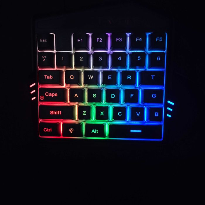 Teclado Gaming Rgb de Uma Mão