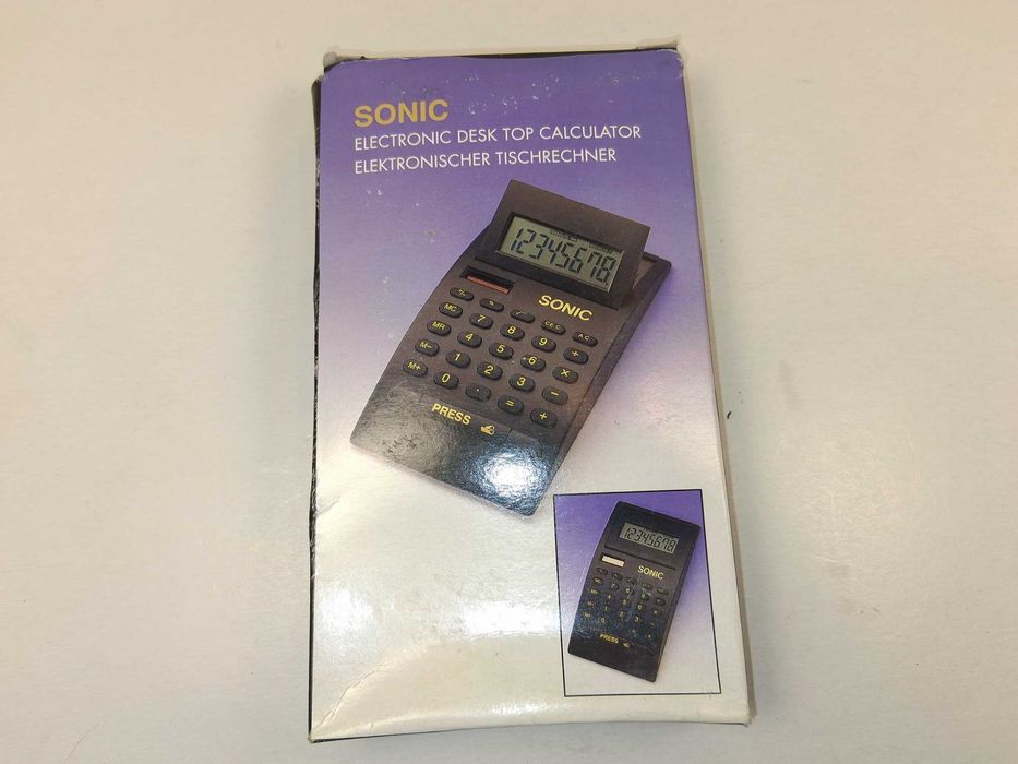 N292 Kalkulator Biurkowy Sonic Elektroniczny Wyświetlacz LCD SolarDual