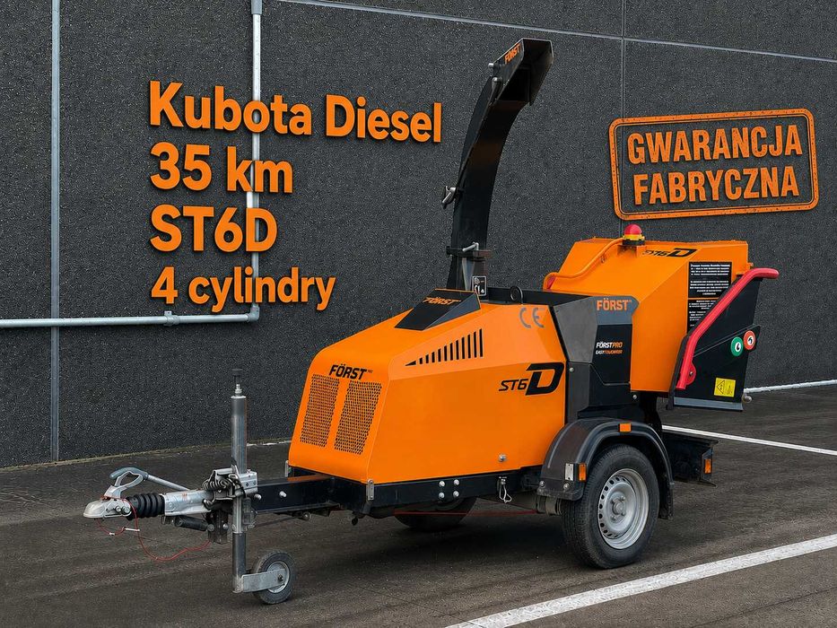 Rębak Forst ST6P ST6D Diesel Benzyna | Rozdrabniacz | nowe i używane z gwarancją | ANTOM | Finansowanie | Cała Polska