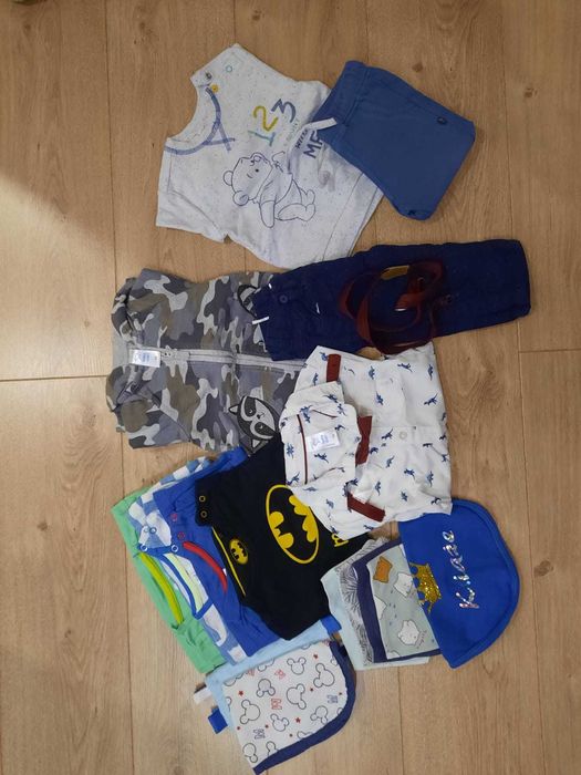 Zestaw ubranek dla niemowlaka chłopiec rozmiar 74