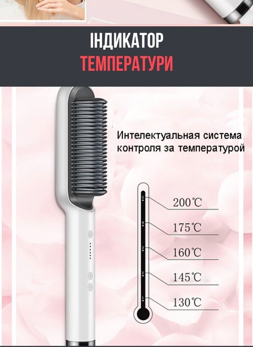 Слайдер выпрямитель для волос, электрорасческа