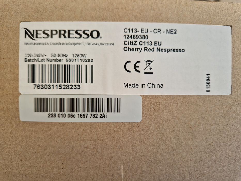 Nespresso Citiz nova em caixa