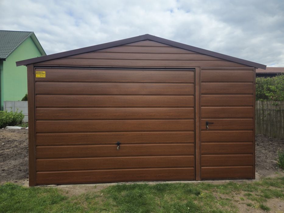 4x6 KUJ Garaze Blaszane Garaz Blaszany Blaszak Blaszaki Garaże Garaż