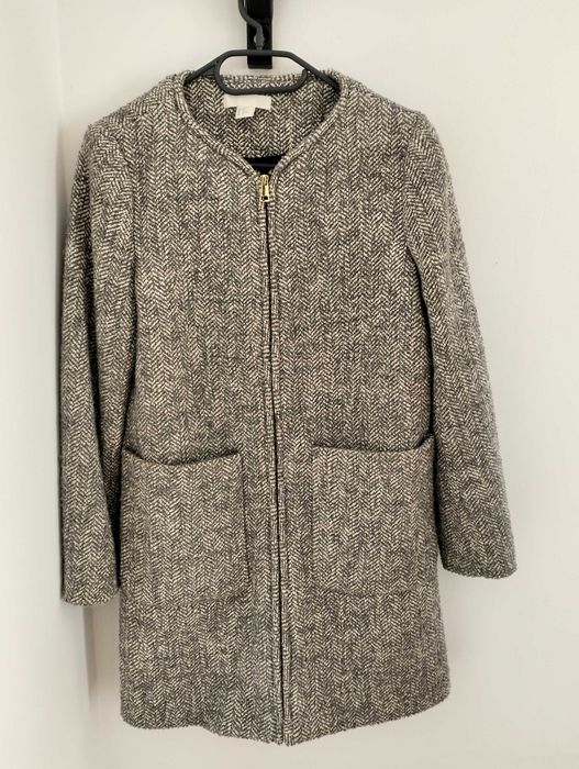 Szary Płaszcz h&m 38-40