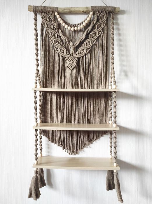 Набір для створення полиці макраме (матеріали + МК)