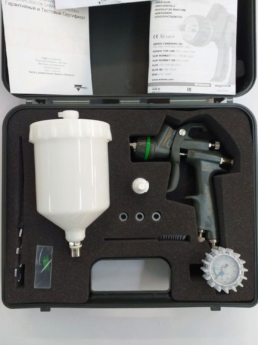 Краскопульт Walcom Slim Kombat HVLP,покрасочный пистолет Валком Комбат