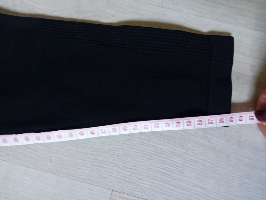 Legginsy scrunch butt marszczone czarne M