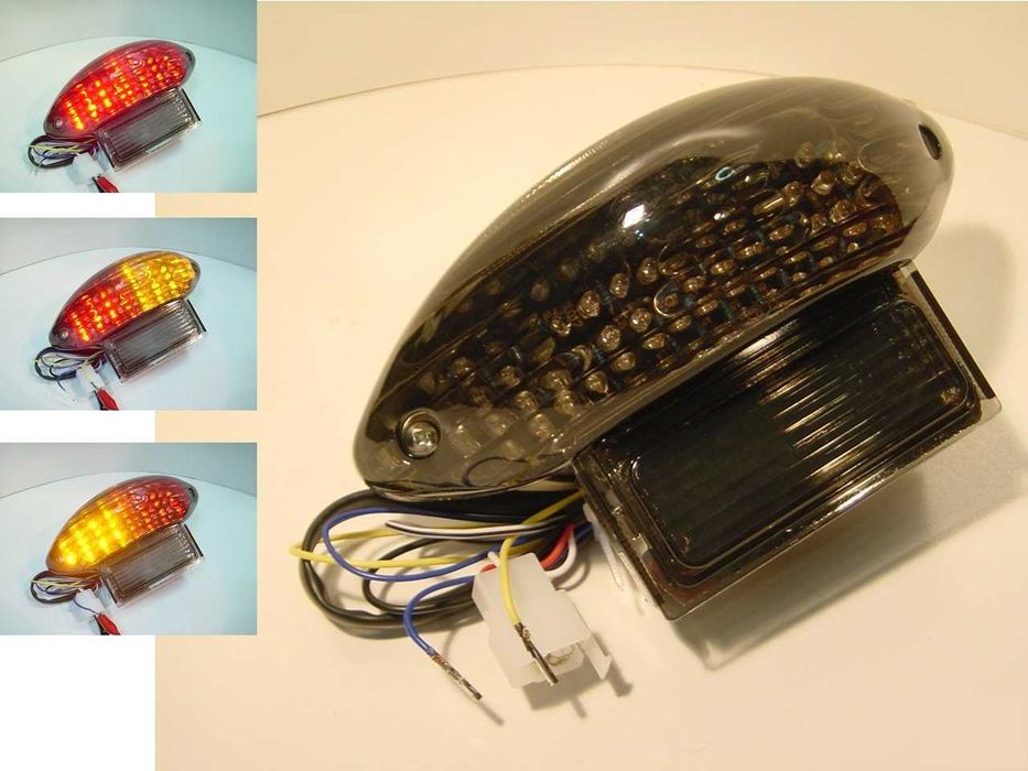 Farolins traseiros LED com piscas Suzuki Hayabusa 99-07