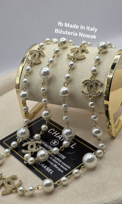 Korale Sztuczne perły cc chanel