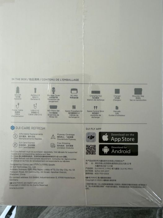 Drone DJI Mavic 3 Pro Fly More Combo com DJI RC Pro Selado