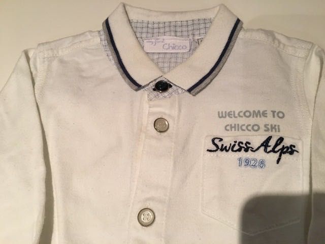 Camisa Chicco malha algodão  6M