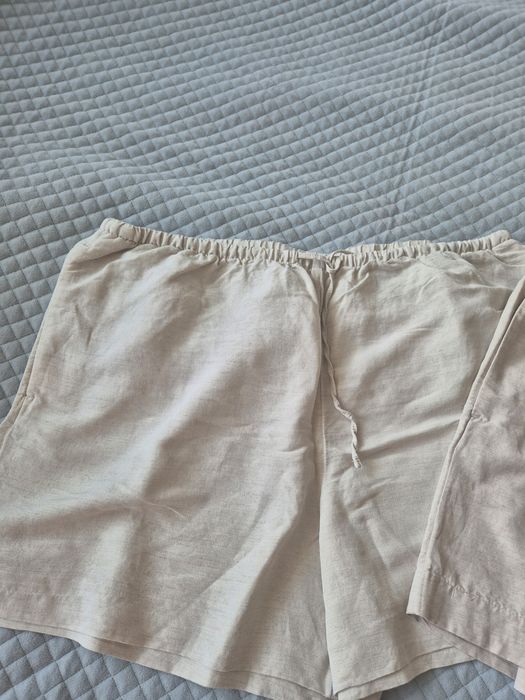 Spodenki krótkie len x 5 i dresowe x 1, h&m r. HL