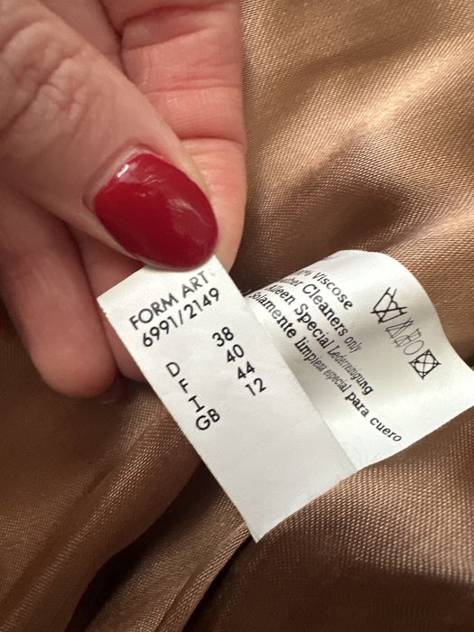 Zamszowa kurtka vintage skorzana 40