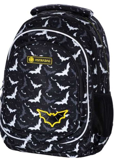 Plecak Astrabag Night bats czarny dla chłopca