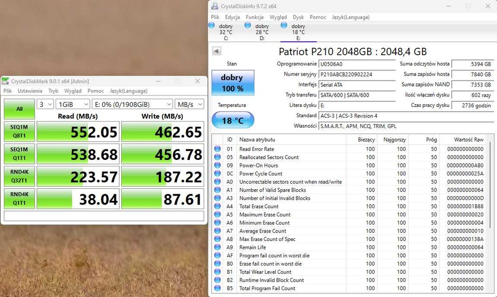 Dysk ssd 2,5” Patriot P210 2TB