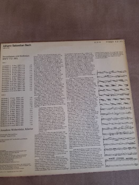 Bach - Inventionen and Sinfonien BWV 772-801