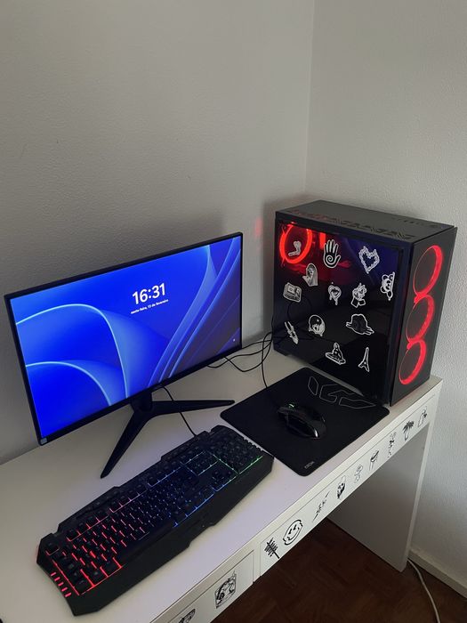 Pc gaming + monitor + teclado e rato