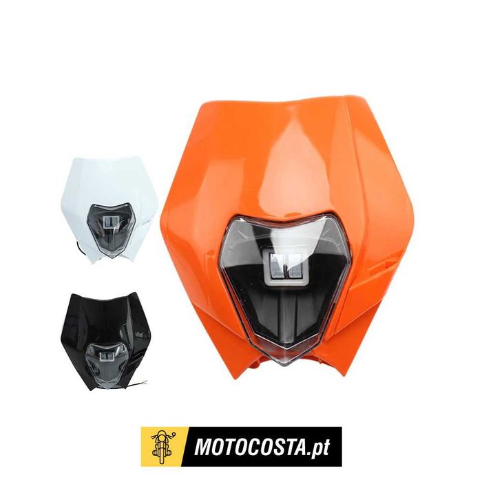 Farol LED Universal para Moto KTM EXC SX XC XCW - Motocross Supermoto