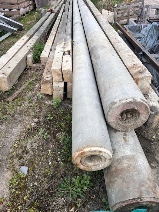 Słupy żedeny wirowane żerdzie elektryka