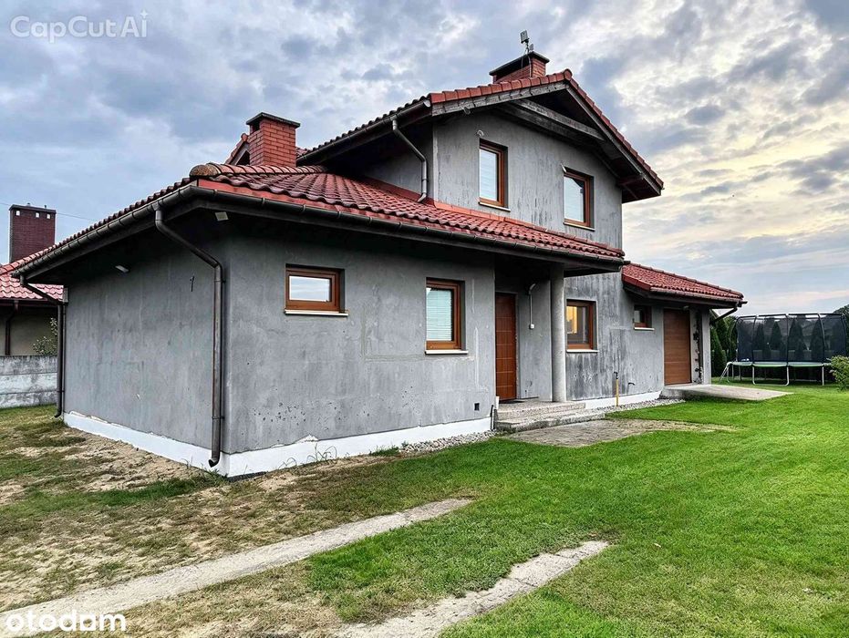 Dom wolnostojący 167,m² działka 800 m² 4pokoje + 55m² strefy dziennej