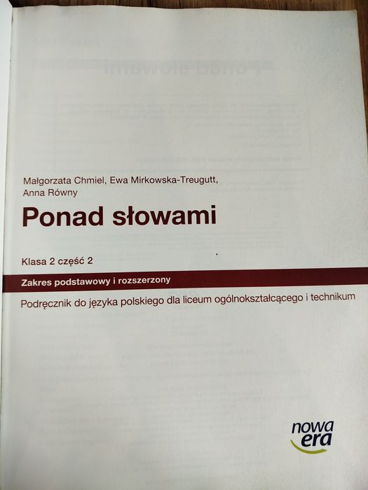 Ponad słowami kl2